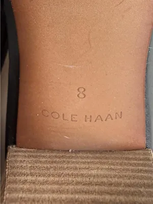 Cole Haan Black Leather Slingback Heels Size 8 B thumbnail 5