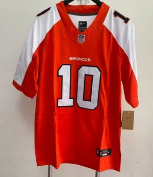 Bo Nix #10 Denver Broncos Orange Home Game Jersey NWT thumbnail 1