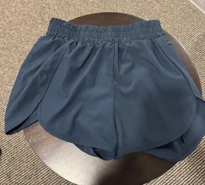 Blooming Jelly Women’s Dark Blue Athletic Running Shorts with Elastic Waist thumbnail 1