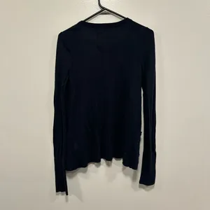 Abercrombie & Fitch navy Ruffled Cardigan Size medium! thumbnail 5
