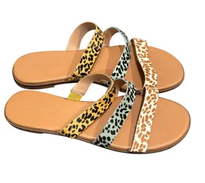 Madewell the Ilana Slide Sandal in Calf Hair - size 9.5 thumbnail 1