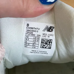 New Balance Women 10 Washed Pink White 997H Sneakers Mesh CW997HTV Athleisure thumbnail 9