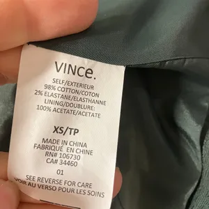 Vince Green Moto Jacket Womens XS Lightweight Full‎ Zip Pockets Textured thumbnail 2
