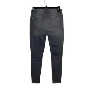 7 For All Mankind Ankle Guinevere‎ Gray Distressed Skinny Jeans 24 thumbnail 4