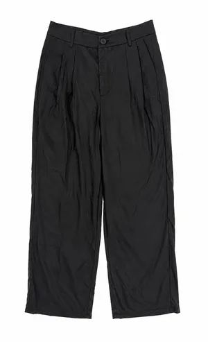 SheIn Women’s Black Wide Leg Trousers High Rise Dress Pants Size Small thumbnail 1