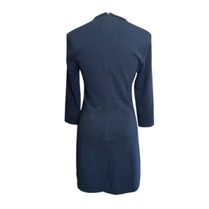 Lilly Pulitzer Charlena Navy Blue V-Neck‎ Mini Sheath Dress S | Coastal Preppy thumbnail 3