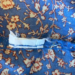 Madewell Blue Floral Puff‎ Sleeve V Neck Casual Blouse Top Women XS Boho Peasant thumbnail 7