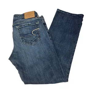 Y2K American Eagle Hipster Jeans Bootcut Low Rise‎ Stretch Women's 6 thumbnail 1