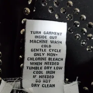 Carmen Marc Valvo Black and Silver Studded Bodycon Dress Size L‎ thumbnail 7
