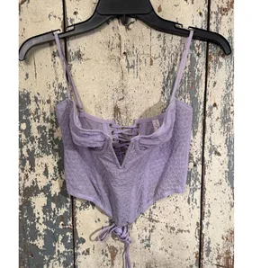 Urban Outfitters Out from Under purple corset top size medium thumbnail 1