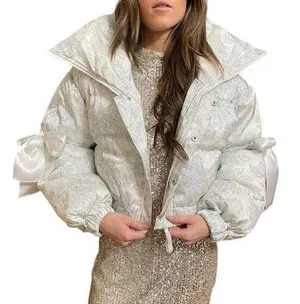 Selkie Marshmallow Puffer Cropped Puffy Coat thumbnail 1