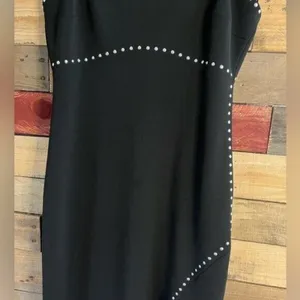 Xscape Black Studded Spaghetti Strap Evening Maxi Dress Size‎ 8 thumbnail 5