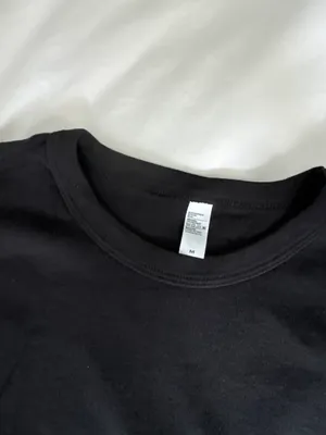 Los Angeles Apparel Women’s Classic Crop Black T-Shirt thumbnail 2