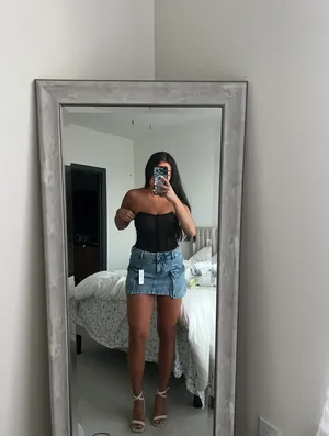 Garage Denim mini skort thumbnail 7