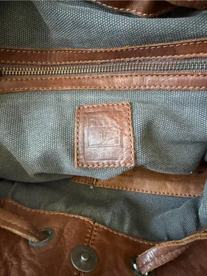 FRYE “BROOKE” BROWN LEATHER SHOULDER BAG WITH DUST BAG thumbnail 6