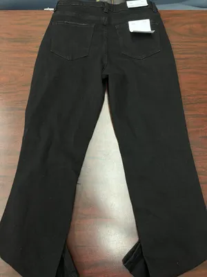 NWT Vervet Black Skeeter Stretch Boyfriend Distressed Black Jeans Size 27 thumbnail 3