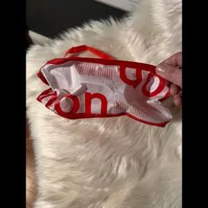 Lululemon Red Reusable Tote Bag thumbnail 3