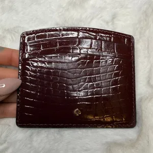 KATE SPADE New York Sylvia Croc-Embossed Cardholder thumbnail 2