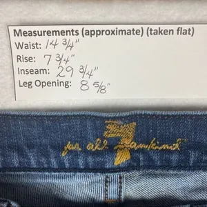 7 For All Mankind Y2K Vintage Medium‎ Wash Bootcut Jean thumbnail 2