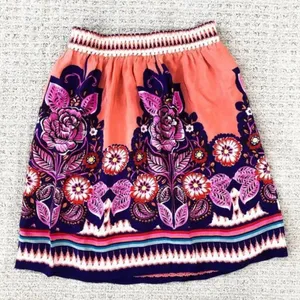 Anthropologie Edme & Esyllte Phosphorescence Floral Pull On Skirt 6 thumbnail 1