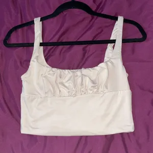 HELLO MOLLY Croissants and Cuddles Milkmaid Crop Top Medium M Babydoll thumbnail 2