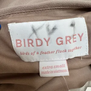 NEW Birdy Grey Kira Bridesmaid Dress With Slit In Chiffon Taupe size XS $105 thumbnail 5