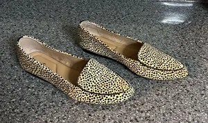 me too Leopard-Pattern Slip-On Loafers in Yellow and Black thumbnail 1