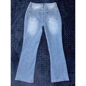 Daily Thread Women's Flare Jeans Front Pockets Button Fly Light Wash Denim Sz 4‎ thumbnail 5