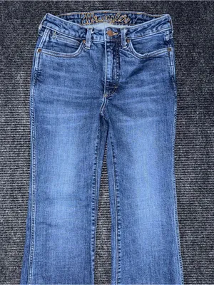 Wrangler Retro High Rise Trouser Bootcut Jeans Women’s 29x32 Stretch Denim EUC thumbnail 4
