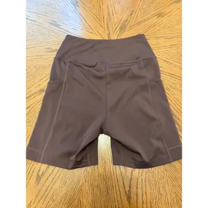Gymshark Training Biker Shorts Women Small Brown High Waisted Pockets B4A8W thumbnail 7