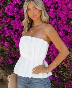 Vici pleated textured top thumbnail 1