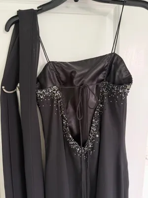 La Femme Black formal dress femme size 6 thumbnail 6