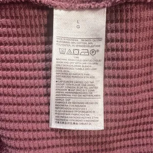 Gap Oversized Waffle Knit Mock Neck Top T-Shirt Womens Large Berry Slouchy Boxy‎ thumbnail 10