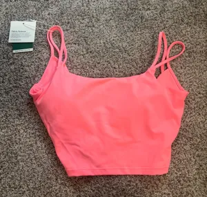 Pink Halara Cropped Tank thumbnail 1