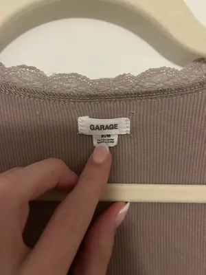 Garage Cropped Tie Lace Top thumbnail 2