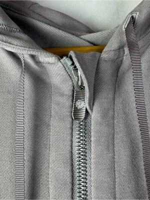 Lululemon Press Pause Lavender Gray Full Zip Athletic Jacket 4 thumbnail 5