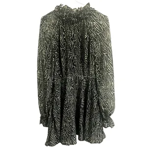 House of Harlow 1960 x REVOLVE Niles Mini Dress Burnout Velvet Color Zebra sz. M thumbnail 3