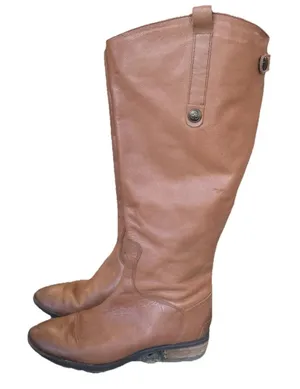 Sam Edelman Penny 2 Whiskey Leather Equestrian Riding Boots Womens Size 7.5 M thumbnail 1