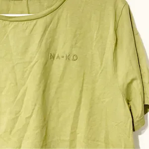 NA-KD Size XL Cotton‎ Logo Print Tshirt in Sage Green - LGREEN thumbnail 2