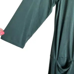Dolan‎ Womens Pocket Dress MP Green Cupro Spandex Blend Lounge Travel Minimalist thumbnail 5