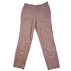A New Day -1312 Bi-Stretch‎ Skinny Pants Houndstooth Tan Rust Women's size 8 thumbnail 2