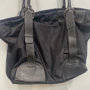 Furla Women's Black Shoulder Nylon Tote Purse Large Bag thumbnail 9