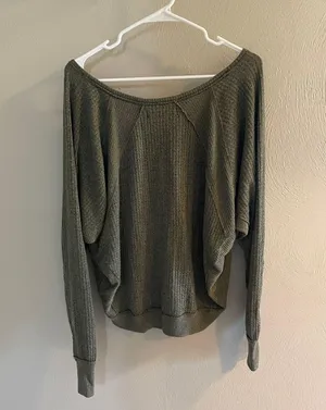 Free People Green We the Free Long Sleeve thumbnail 4