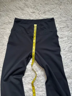 Danskin Black Women’s High-Waist Flare Jogger Track Pants with Side Slit Size M thumbnail 10