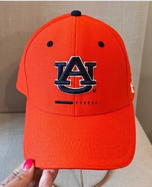 Under Armour Auburn Tigers‎ Orange Flex Hat Unisex Adjustable Cap thumbnail 1
