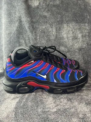 Nike Air Max Plus TN 'Spider-Man' - Men's Size 8 (Black/Hyper Royal/Red) thumbnail 3