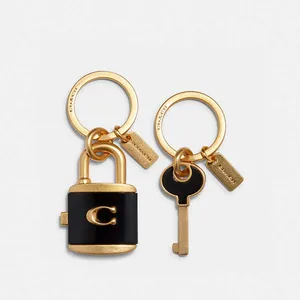 Coach Lock and Key Bag Charm Valet Detachable Key Ring Fob C1679 thumbnail 4