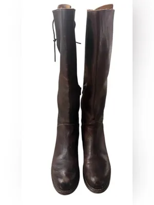 Bed Stu Manchester Brown Leather Knee High Boots Size 8.5 Womens thumbnail 3