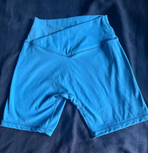Vivid Blue Ladies’ Athletic Shorts Size M Petite Size M thumbnail 1