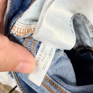 J.Crew Essential Straight High Rise Raw Hem Jeans Running Lake 28 Distressed thumbnail 9